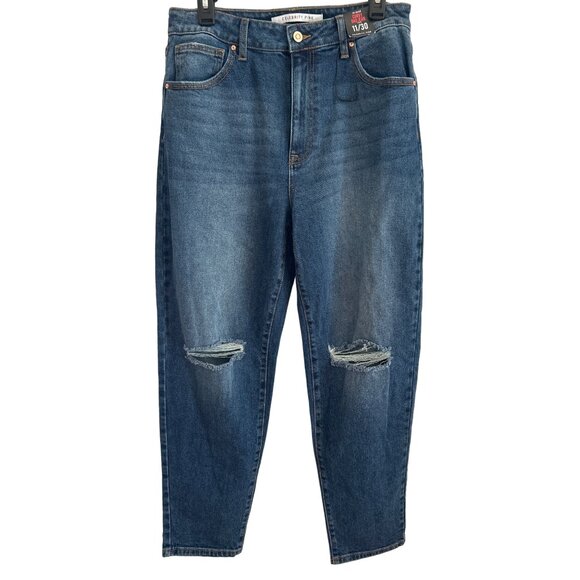 Celebrity Pink, High Rise Curvy Dad Jean, Distressed Size 11/30 - Picture 1 of 7